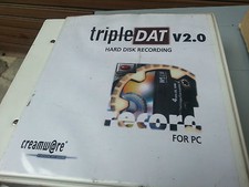TRIPLE DAT TRIPLEDAT CREAMWARE HDR HARD DISC RECORDING AUDIO software