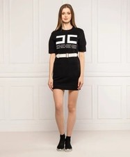 Mini abito con cintura in