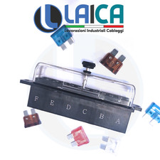 PORTAFUSIBILI 6 FUSE BOX SCATOLA PORTA FUSIBILE AUTO MOTO CAMPER NAUTICA 1 KIT