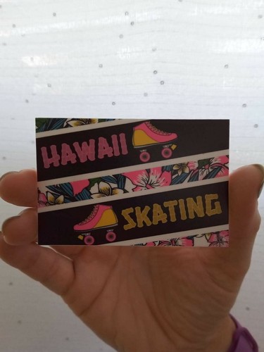 Adesivo pattinaggio hawaii - adesivo,