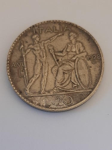 Moneta replica lire 1928 - moneta,