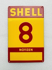 Targa smaltata shell numero - smaltata,