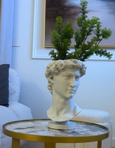 Vaso busto david - vaso, di