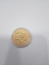 Moneta Da 2 Euro Finlandia 1999 Con Fiori E Stelle Decentrate Errore Di Coneo 9