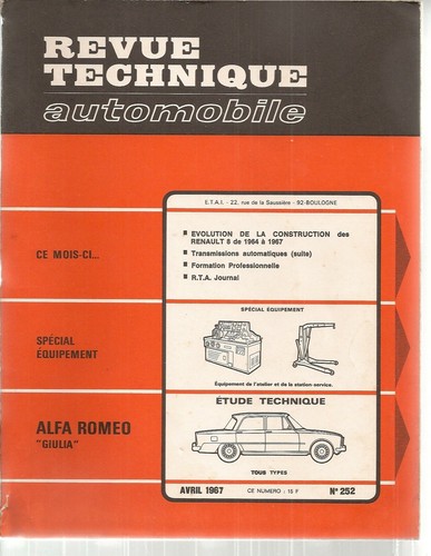 Revue technique automobile - technique,