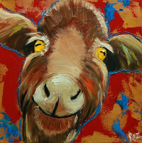 Capra 12x12 dipinto ad - #51,