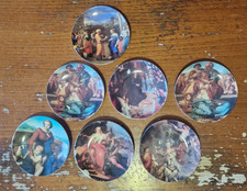 Stock Di 6 Piattini T. Limoges Porcellana Artistica Vintage Anni 70