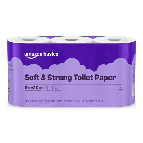 Amazon basics foglio - wc, a