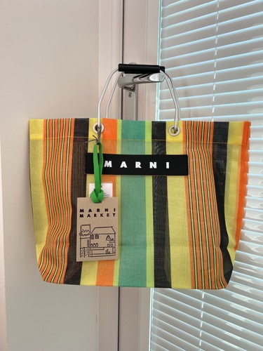 Borsa marni market righe - marni,