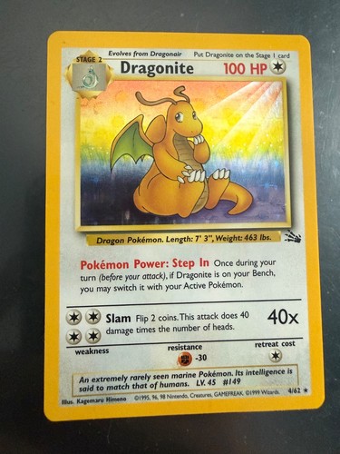 Pokémon tcg dragonite - pokémon, fossil