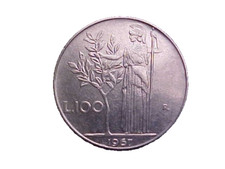 1967-R Italy 100 Lire KM# 96.1