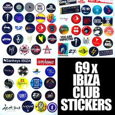 69 x Ibiza Club Stickers  -