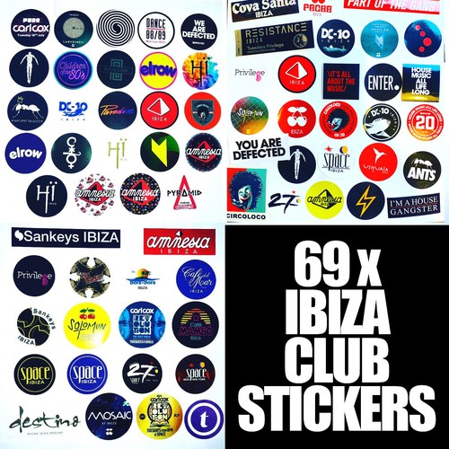 Ibiza club stickers - stickers,