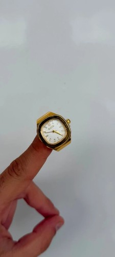 Ring watch gold - gold,, anello