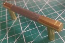 Confezione 10 Tiranti Armadio Nichel Oro Zigrinati 3 Fori 3/4" Centri Cucina Cabina...