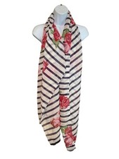 Sciarpa donna a righe rosa