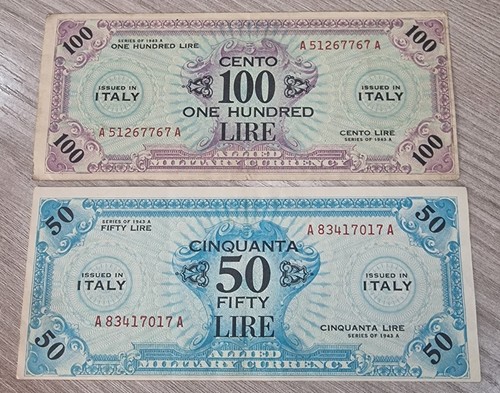 Lotto lire allied military - am,