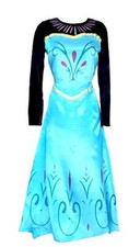 Costume Elsa Frozen Incoronazione Donna Mantello Carnevale Principessa
