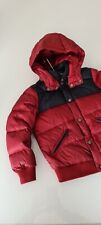 Piumino Emporio Armani 6 anni blu rosso trapuntato cappotto bambino bimbo