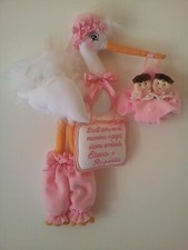 Fiocchi nascita cicogna per