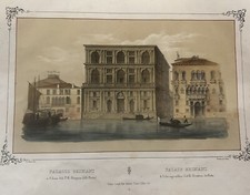 Stampa Antica Ca 1850 PALAZZO