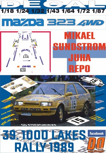 Decal mazda 323 4wd - mazda,