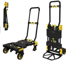 Carrello Portatutto Pieghevole FOLD MAX con Ruote Robuste Trasformabile 2 in 1