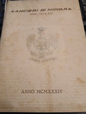 calendario cavalleria lanceri di novara 1934