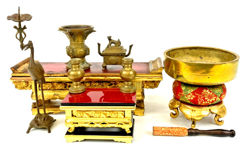 Set altare buddista vintage - da,