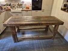 Tavolo legno massello da lavoro restaurato 