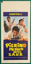 LOCANDINA ORIGINALE PIERINO MEDICO DELLA SAUB ALVARO VITALI 
