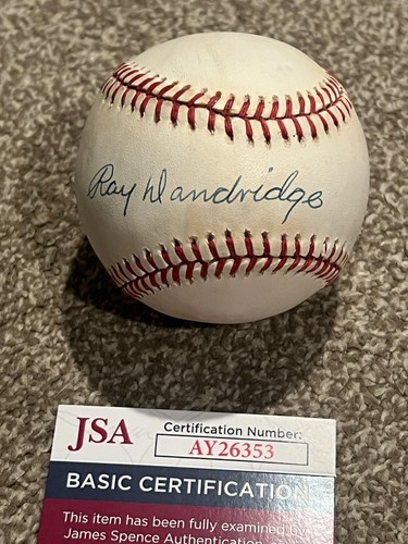 Ray dandridge signed baseball - signed,