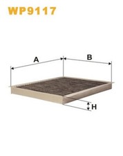 WP9117 FILTRO ABITACOLO PER