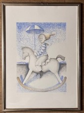 Quadro Marta Czok Incisione Calcografica all'Acquatinta Misura 50x70 In cornice