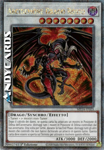 Arcidemone drago rosso red - rosso, (red