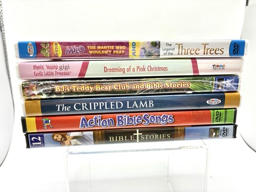 Christian kids dvd lot discs - christian,
