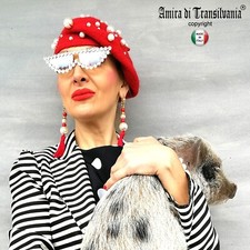 Cappello Fashion Berretto Berrettino Cappellino Perle Pompon Basco Che Guevara