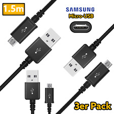 3x mal original Samsung Micro-USB Ladekabel für Samsung Galaxy A3 S3 S4 S5 S6 S7