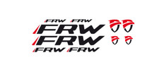 adesivi bici - 10 adesivi  FRW - stickers FRW Modello 2