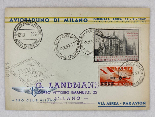 Posta aerea sovrastampa lire - aerea, 6