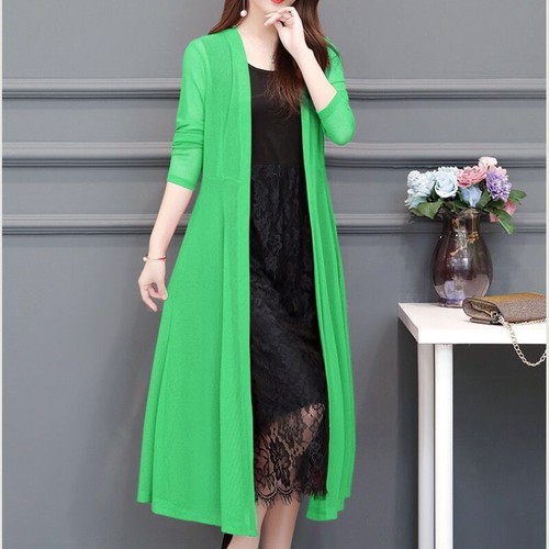 Cardigan donna maglia lungo