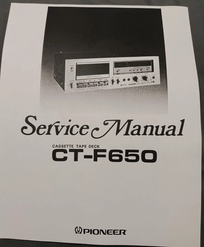 Pioneer f650 cassette deck - cassette,