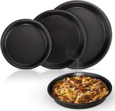 Set 3 Teglie Rotonde Per Pizza