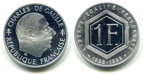 Franco francia 1988 - 1, proof