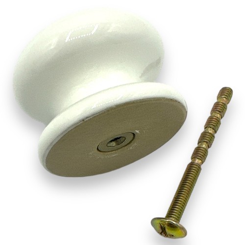Pomelli porta ceramica bianca - pomelli,