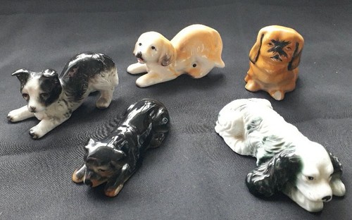 Ceramic dog figurines - dog,