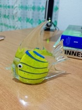 Statuetta In Vetro Raffigurante Un Pesce Angelo