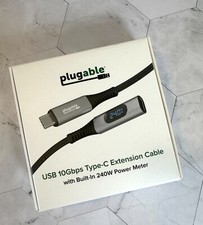 Cavo di prolunga USB 10Gbps Type-C nuovo con scatola integrato 240W misuratore di potenza 3,3 piedi