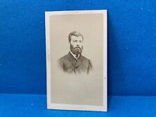 CDV FOTO RITRATTO NOBILUOMO GENTLEMAN CON DEDICA E  AUTOGRAFATA.