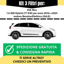 Kit Tagliando 3 Filtri per KIA